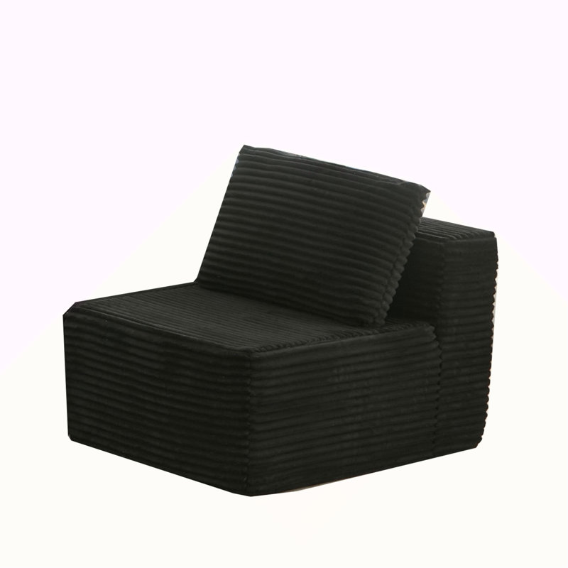 Modular Sectional Couches For Living Room: Single Seat (Black),Can Extend An L-Shaped Sofa Or Transform It Into A U-Shaped Sofa.