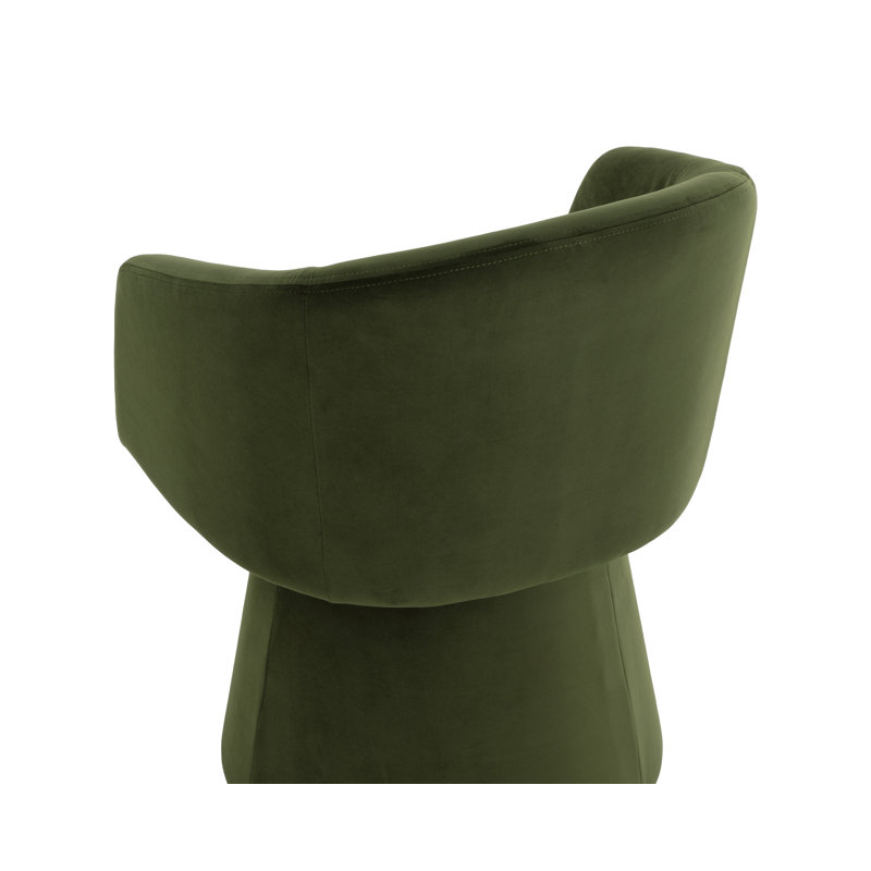 Upholstered Arm Chair, Green