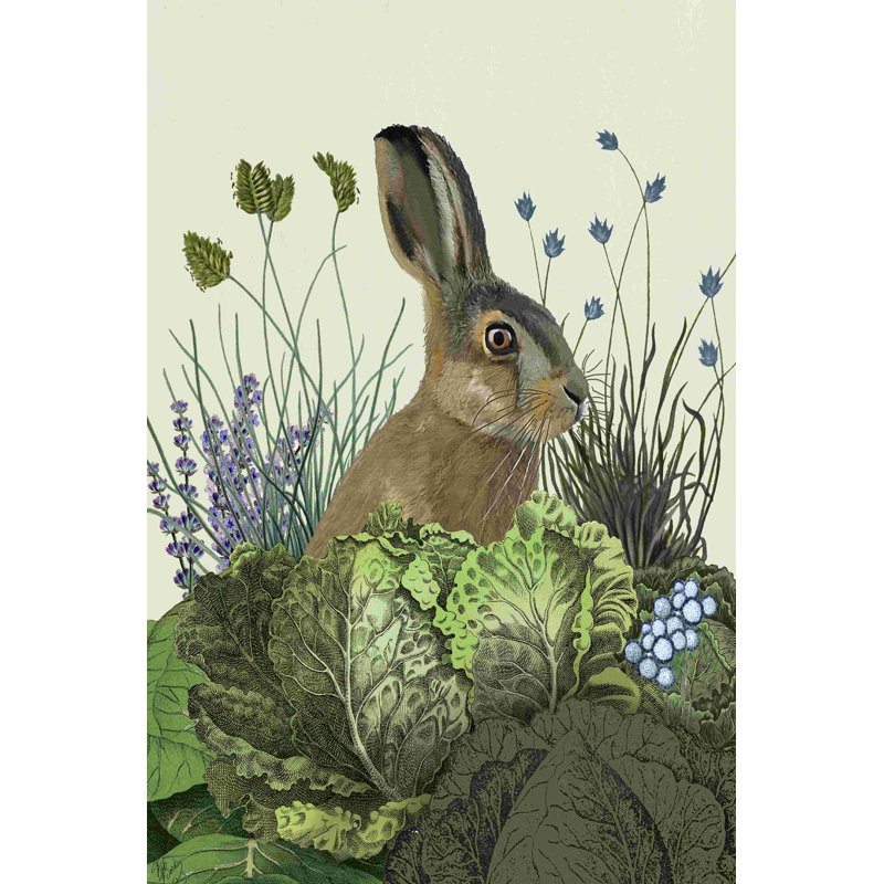 Lapin tache de chou 3, H 18 po x l 12 po x P 1,25 po