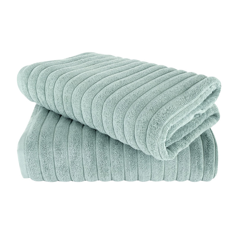 Odyle Turkish Cotton Jacquard Bath Sheet, Spa Green