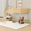 Lit mezzanine double en bois avec échelle et garde-corps-131146724-131146722