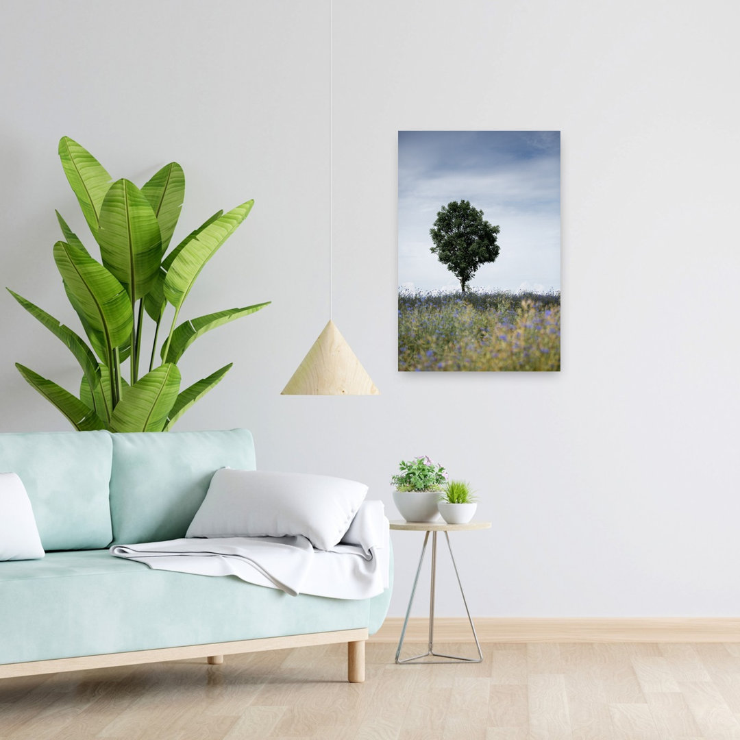 Summer Meadow Peaceful Serene Tranquil Flower Landscape Wall Art Print
