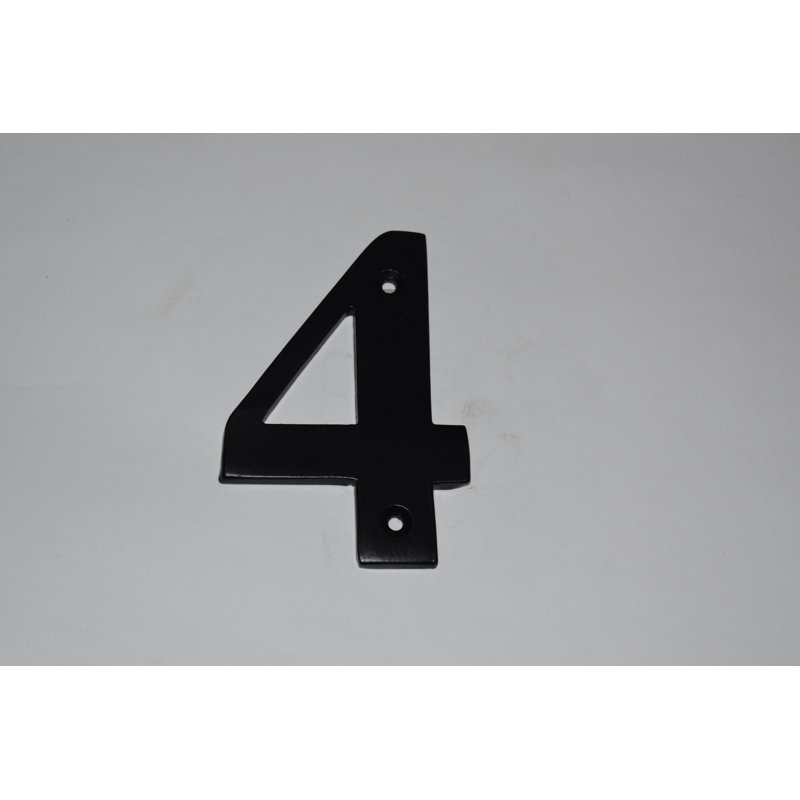 Dravin 14cm H Metal House Number, 4