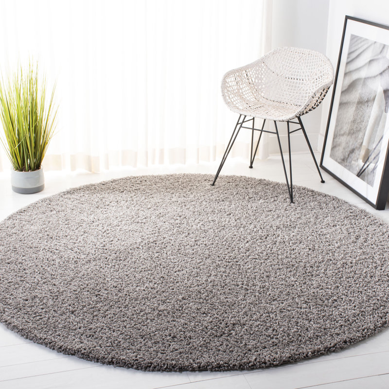 Barnabas Solid Colour Hand Woven Area Rug, Round 201 cm