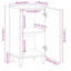 Solid Wood Rectangle Accent Cabinet