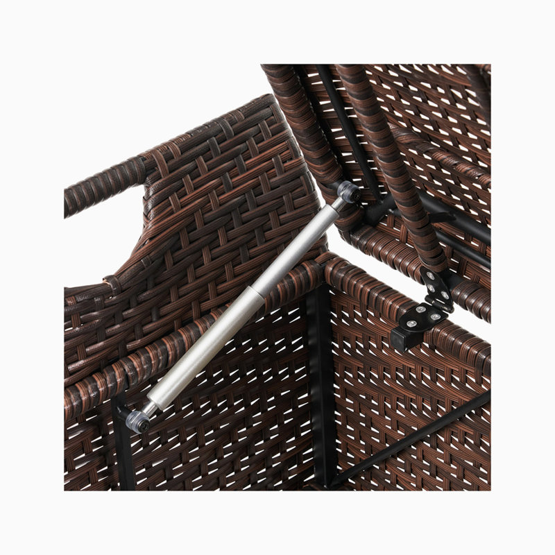Auline Iron Storage Bench