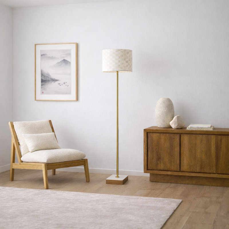 LAMPE DE PIED DE BASE EN marbre SKORTI 57 po