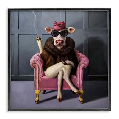 Art de giclée encadré noir tendance par Lucia Heffernan