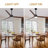 72" Black Solid Wood Propeller Ceiling Fan with Light and Remote/APP Control, 6-Speed, Dimmable LED Ceiling Fans for Living Room