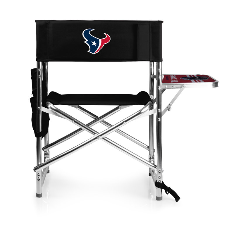 Folding Director Chair with Cushions, Black