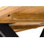 SEATTLE Solid Wood Top Metal Base Dining Table