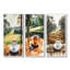 «Coffee Cup At The Golf Court I», ensemble de 3 pièces de la collection Wall Art-1848854720-1848854727-1848854750