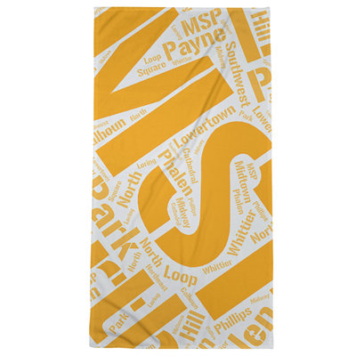Serviette de plage « Washington districts », « Seattle »