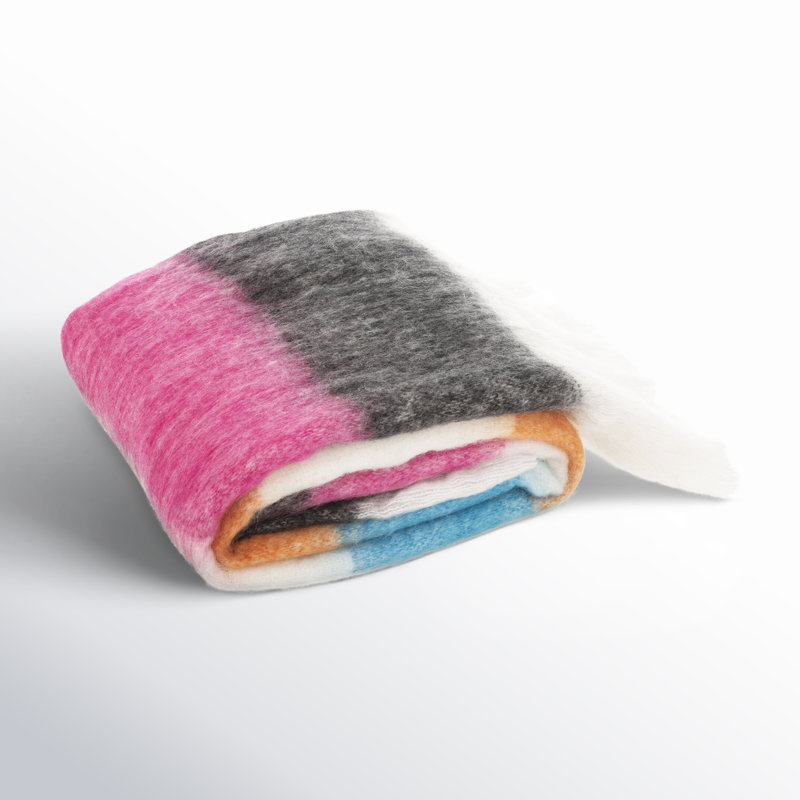 Louisa Hand Woven Throw Blanket, 50" W x 70" L