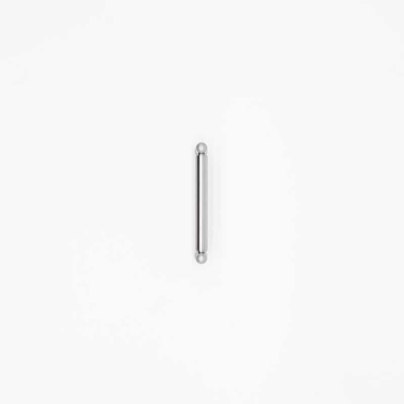 Knurled Bar / Handle Pull, 4", Satin Nickel