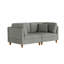 Canapé modulaire rembourré en velours côtelé 2 pièces Seemab-1825872795