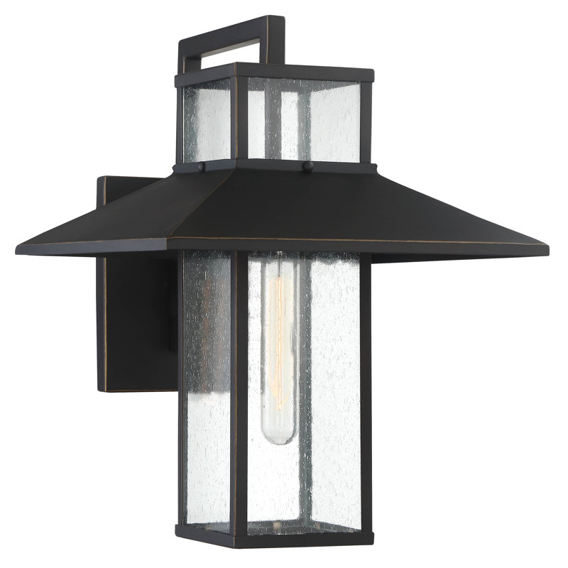 Crescio Steel Wall Light, 15.63" H x 12" W x 13.88" D