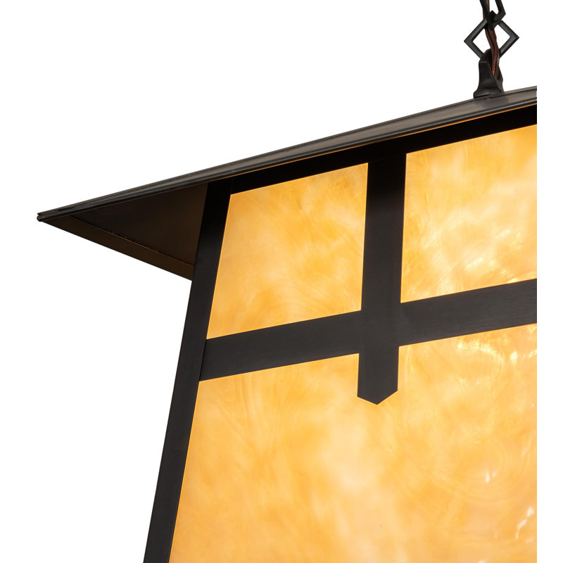 Luminaire suspendu carré à 1 lumière