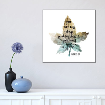 Psalm Leaf I by Kimberly Allen - Wrapped Canvas Print