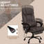 Chaise de bureau avec structure en métal, similicuir, pivotant, support lombaire, roulettes