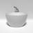 Kingston Brass Concord Three-Handle 2-Hole Tub Wall Mount Clawfoot Tub Faucet with Hand Shower-33383597