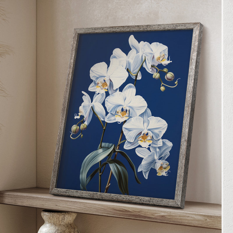 Reproduction encadrée FLORAL Series CLXVI - bois massif, H 11 po x l 9 po