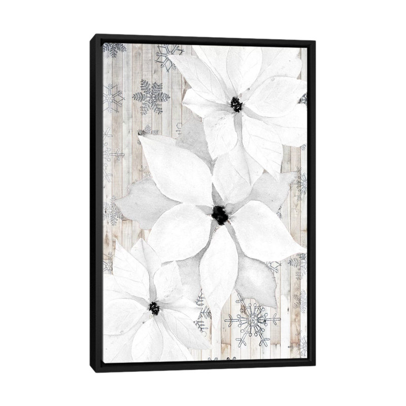 Impression sophistiquée «Christmas Collection F» par Grace Popp, H 26 po x l 18 po x 1,5 po, Toile avec cadre noir