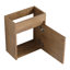 Meuble-lavabo simple avec plateau en céramique Zayvon-1744076221