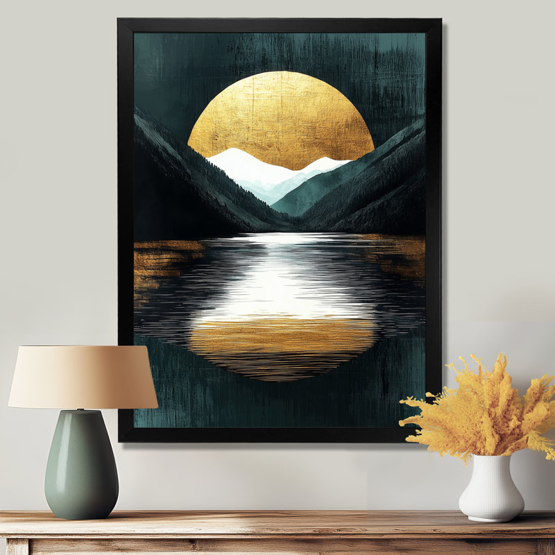 Genieva - paysages, impressions sur toile, Noir, noir, noir, noir, H 20 po x l 12 po, Reproduction encadrée d'une seule photo
