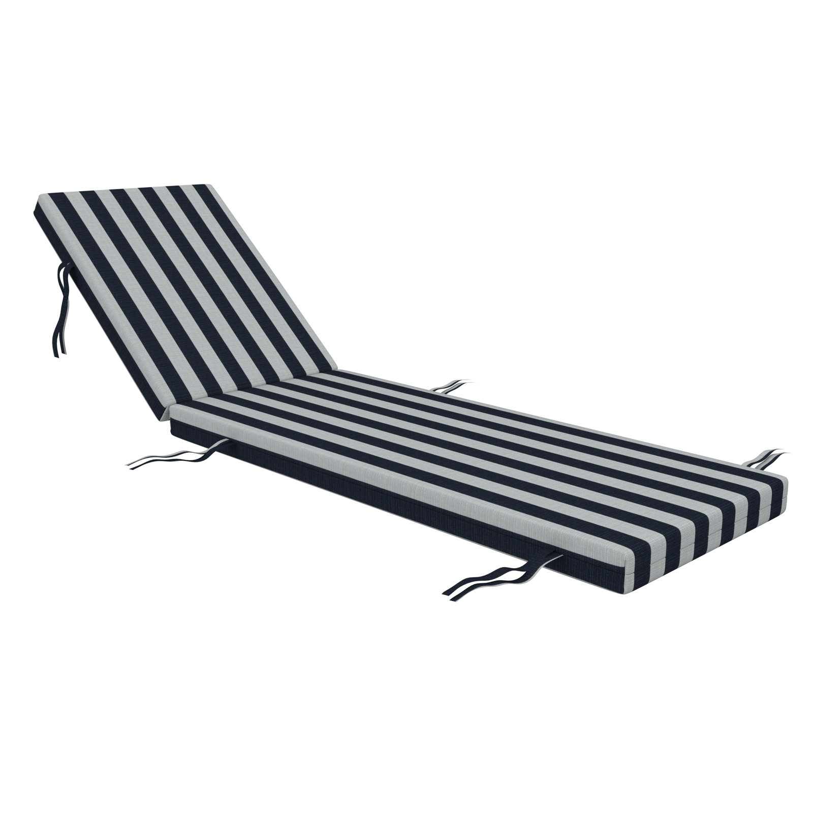 Lani Sunbrella Outdoor Chaise Lounge Cushion, Expressive Mist, 21" W x 50" D