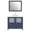 Ensemble de meuble-lavabo simple avec miroir -62326234-116868047