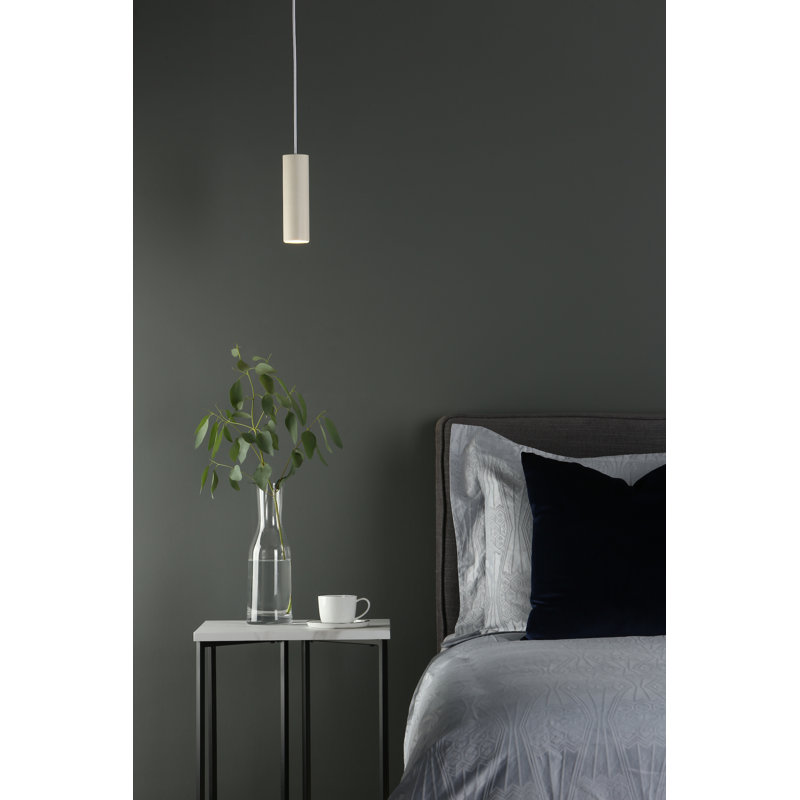 Mccracken 1 - Light LED Cylinder Pendant, White
