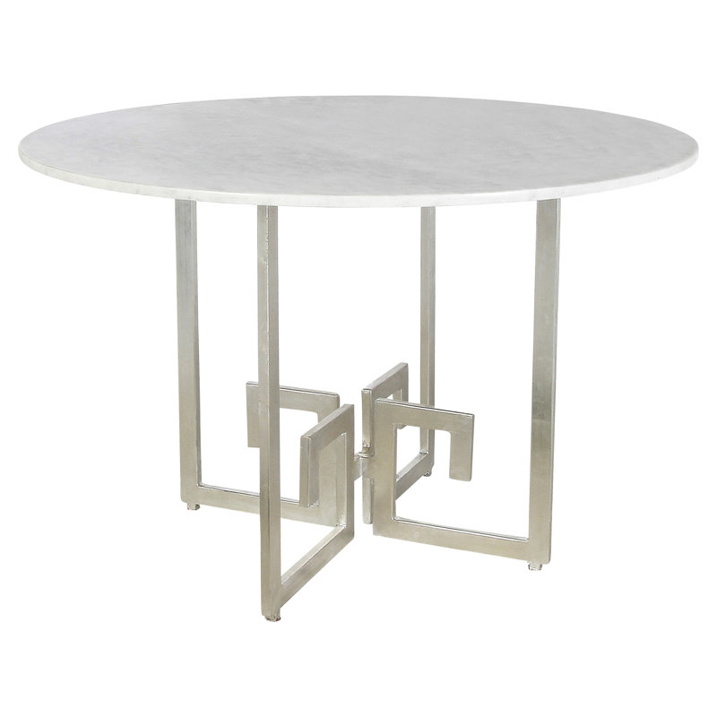 Table de salle à manger 36 po Salonika, Marbre de Carrare