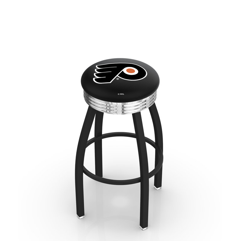 Tabouret tournant 30" avec coussin nhl, Flyers de Philadelphia - noir, Tabouret de comptoir (siège d'une hauteur de 25 p