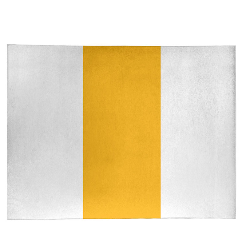 Tapis à rayures de football jaune pittsburgh, Rectangle 5 pi x 7 pi
