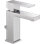 Ara Matte Black Bathroom Faucet, Single Hole Bathroom Sink Faucet for Vanity, Metal Push-Pop Drain Assembly, Chrome