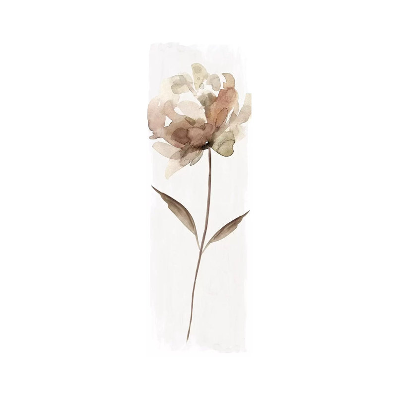 Neutral Bloom II 1 Piece Panoramic Wall Art on Canvas, 30.48 cm H x 91.44 cm W x 1.91 cm D, Wrapped Canvas