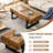 Nuha Ming 47.2" L x 23.6" W Rectangular Wood Grain Top Coffee Table with Sled Legs-830265640-828480737