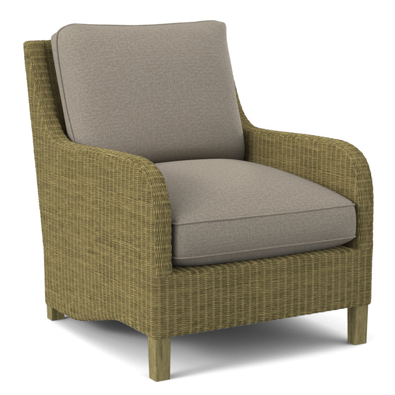 Gibraltar Armchair, White Textured Performance; 0865-91, Greystone