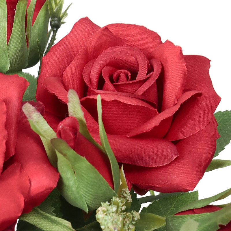 Bouquet de petites fleurs artificielles, Rouge