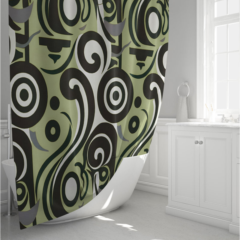 Rideau de douche abstrait Citarelli, H 72 po x l 70 po