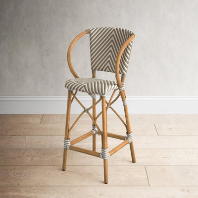 Pearl Stool with Solid Wood Frame