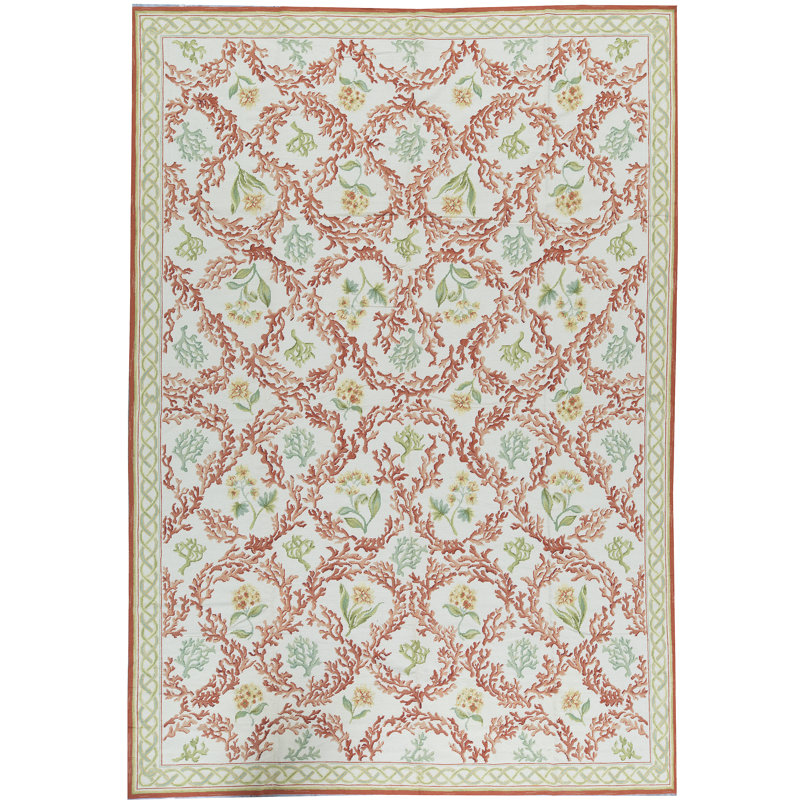 Hand-Knotted High-Quality Beige Area Rug