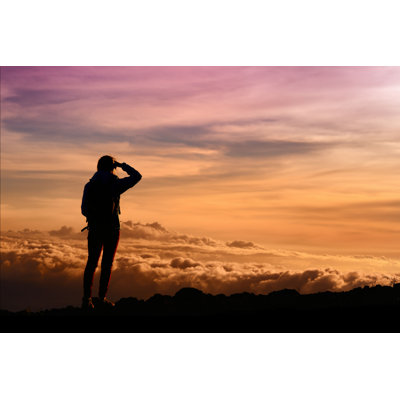 «Sunset From Mauna Kea» - Photographie sur toile tendue