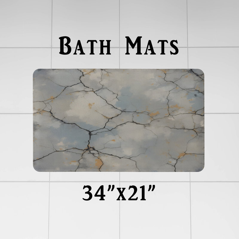 Shower Curtain w/ Bathmat, 72"H x 70"W