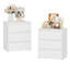 Ensemble de chambre à coucher 3 pièces, lit flottant avec port de charge-729904043-729904045