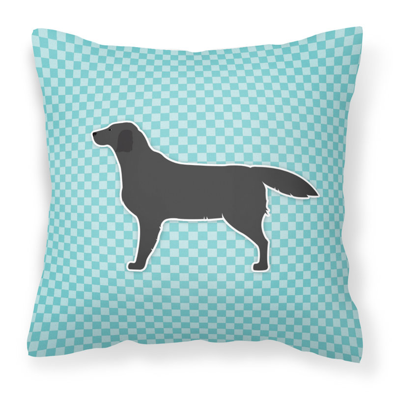 Coussin intérieur/extérieur labrador, Bleu, H 18 po x l 18 po x P 3 po