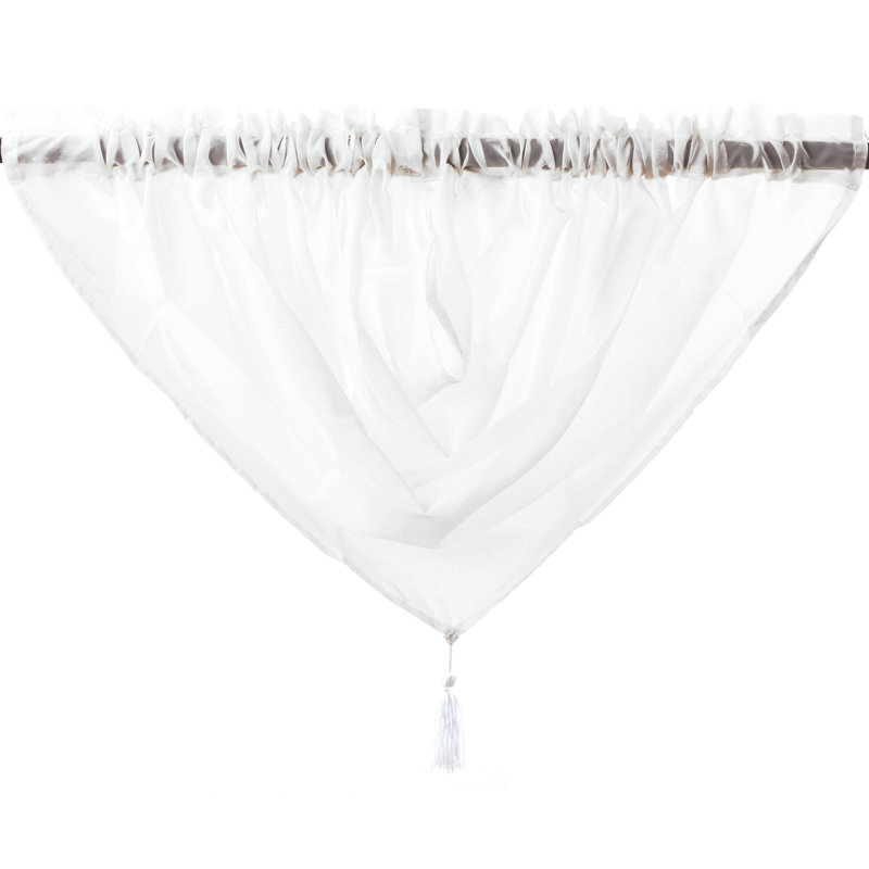 Arieah Semi Sheer Curtain, White