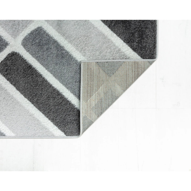 Tapis gris Azalea, Rectangle 2 pi 0 po x 4 pi 0 po