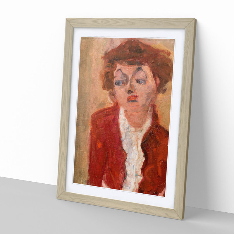 Mloda Angielka by Chaim Soutine - Picture Frame Painting, Oak, 36cm H x 27cm W x 2cm D